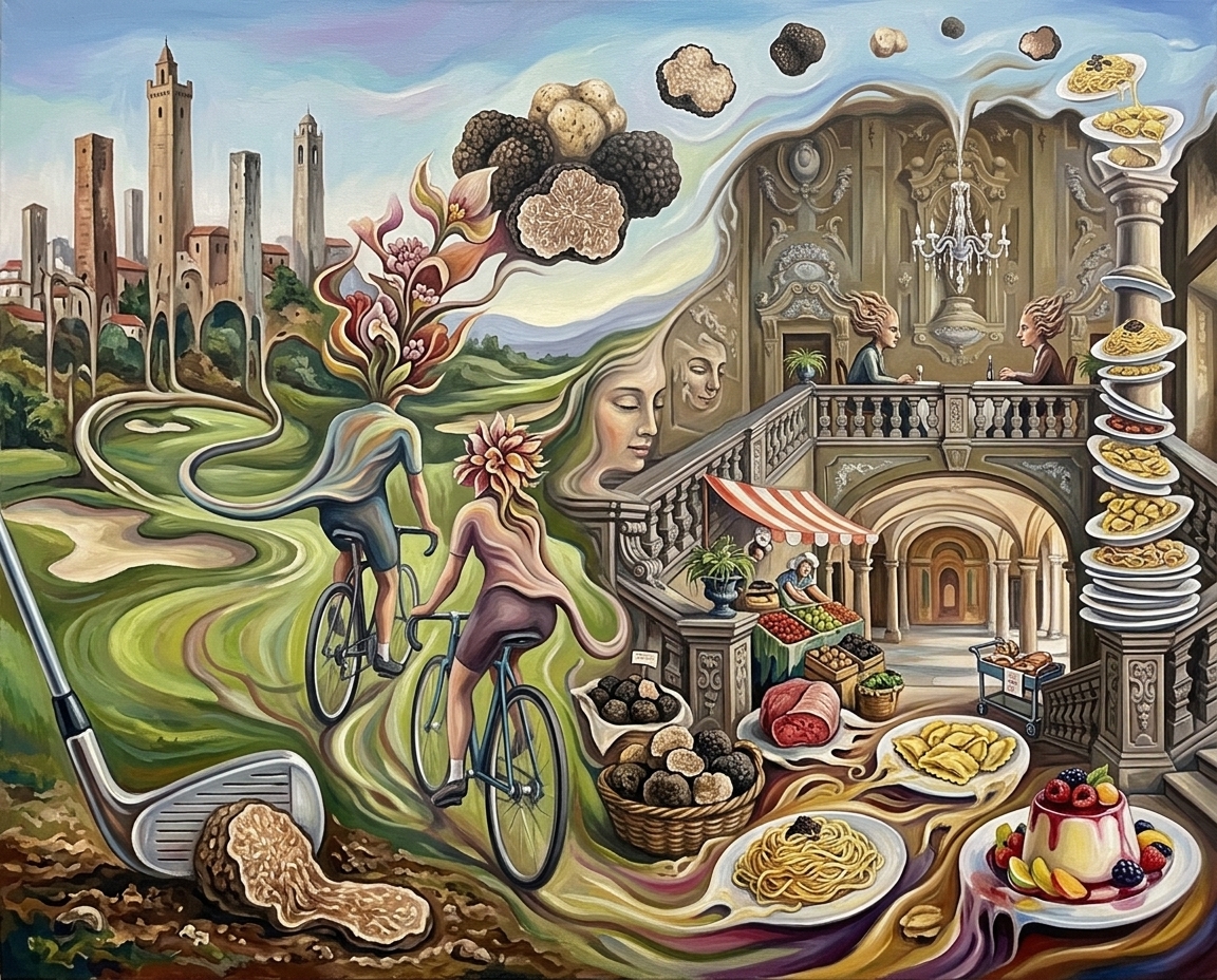 Piemont im Stil von Dalí