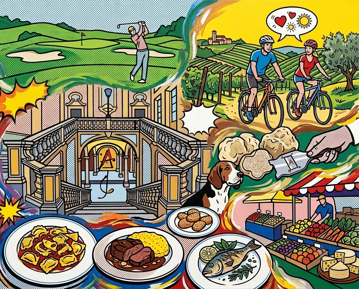 Piemont im Stil von Lichtenstein