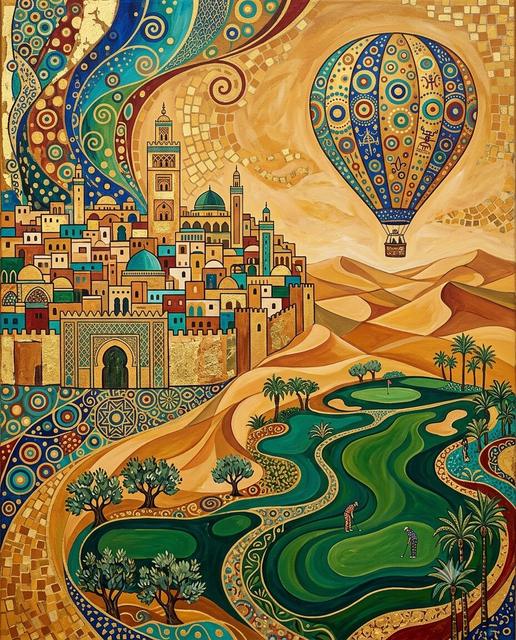 Marrakesch im Stil von Klimt