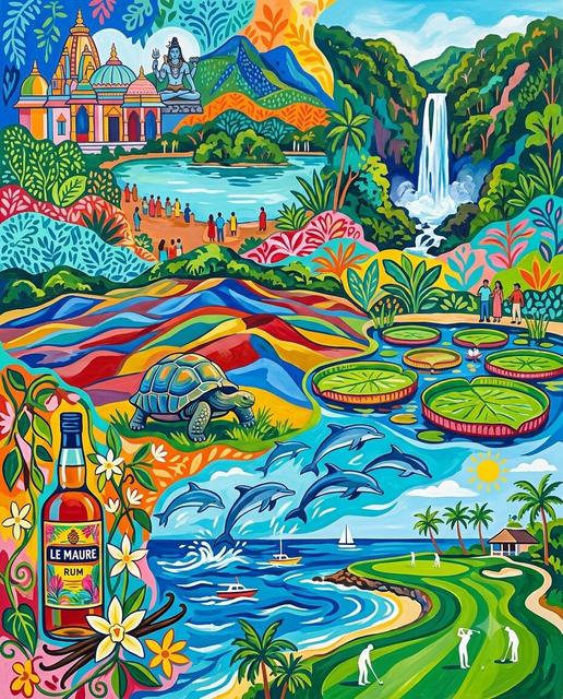 Mauritius im Stil von Matisse