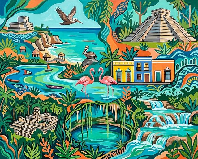 México im Stil von Matisse