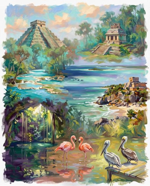 México im Stil von Monet