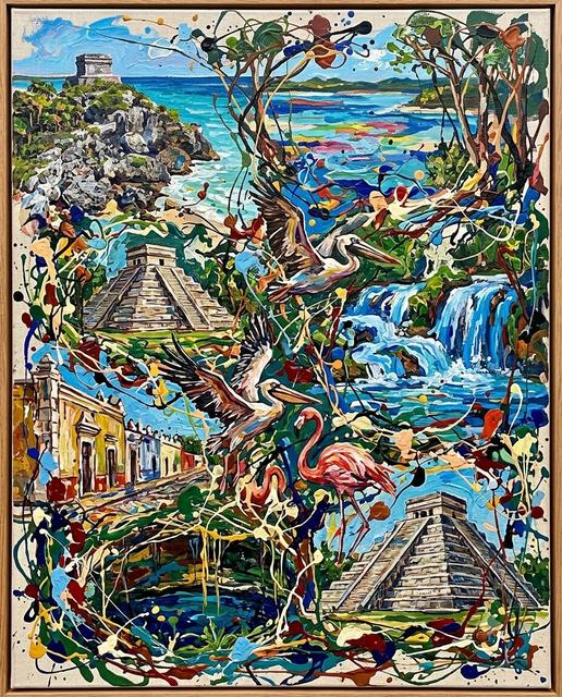 México im Stil von Pollock