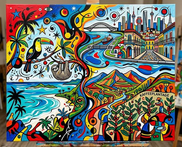 Panama im Stil von Miró
