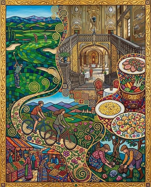 Piemont im Stil von Klimt