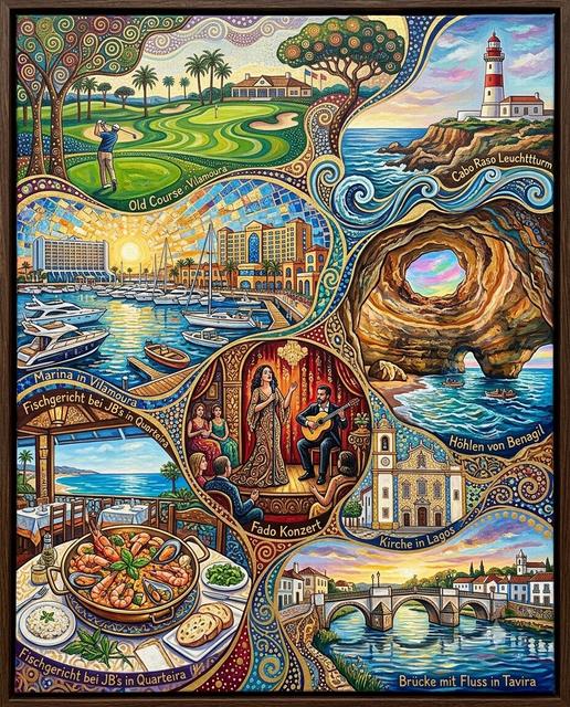 Vilamoura im Stil von Klimt